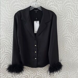 Nadine Merabi Taylor Black Shirt